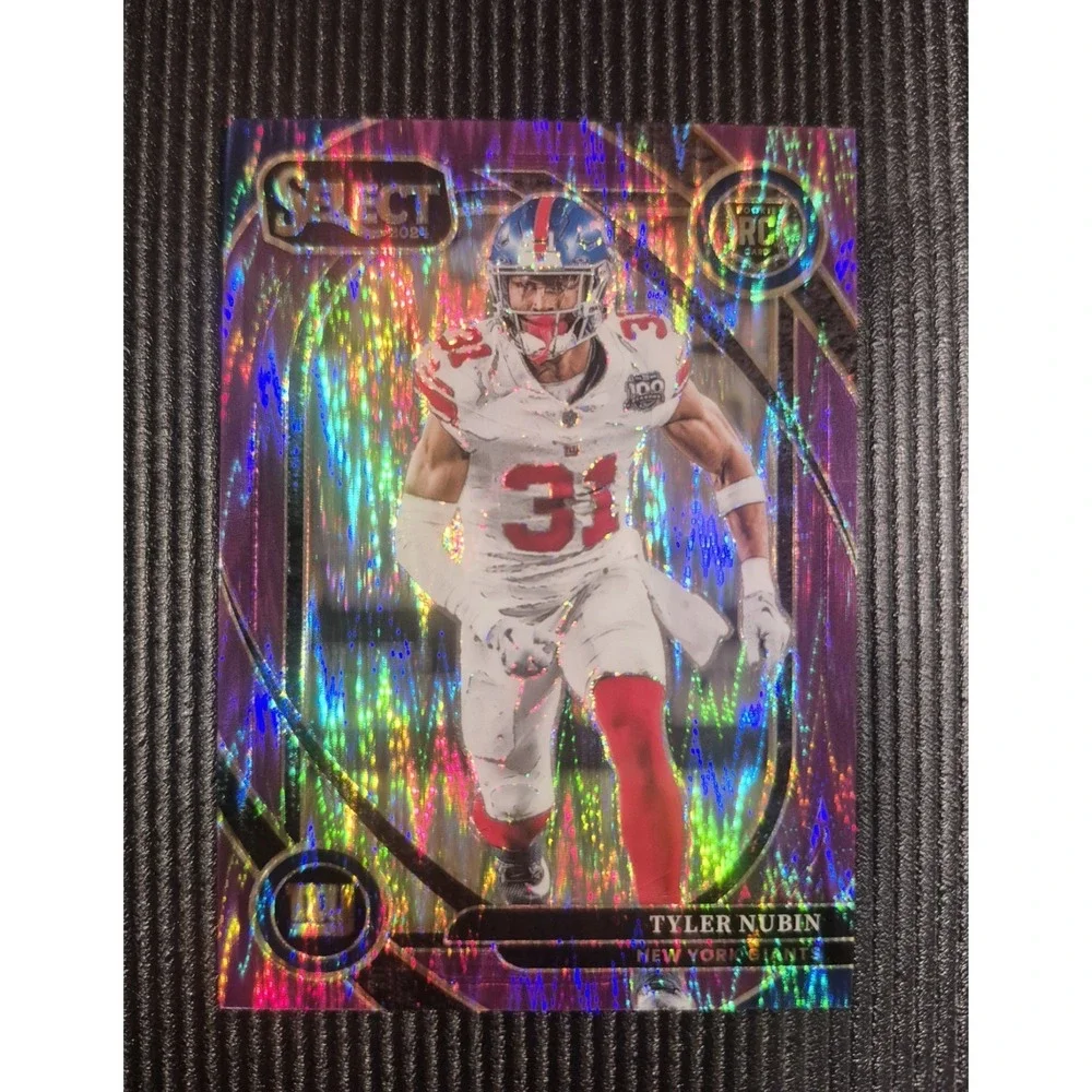 2024 Select Tyler Nubin #299 Club Level Purple Shock Prizm /360 (RC) NY Giants‎
